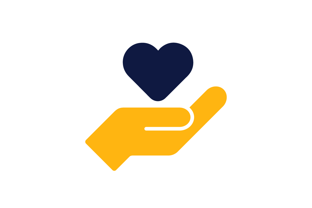 heart in hand illustration