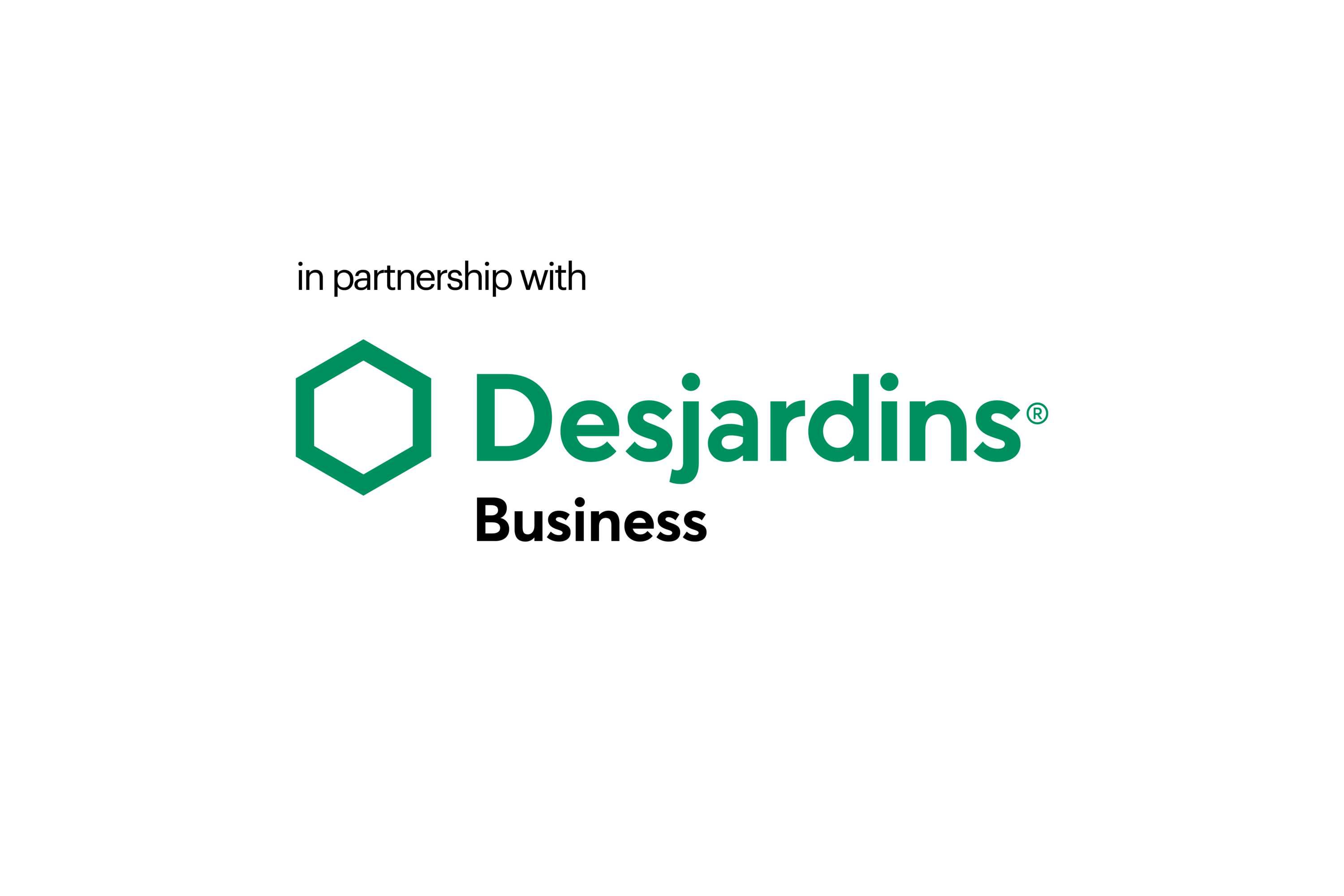Logo In Partnership with Desjardins
