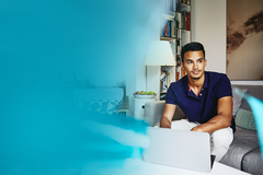 man working on his laptop