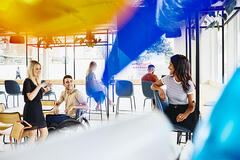 crowd of young people