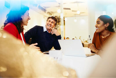 Group having a conversation