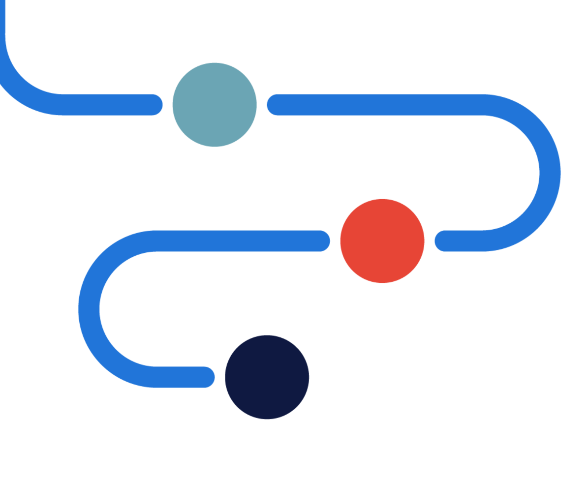 dots connected by a blue line